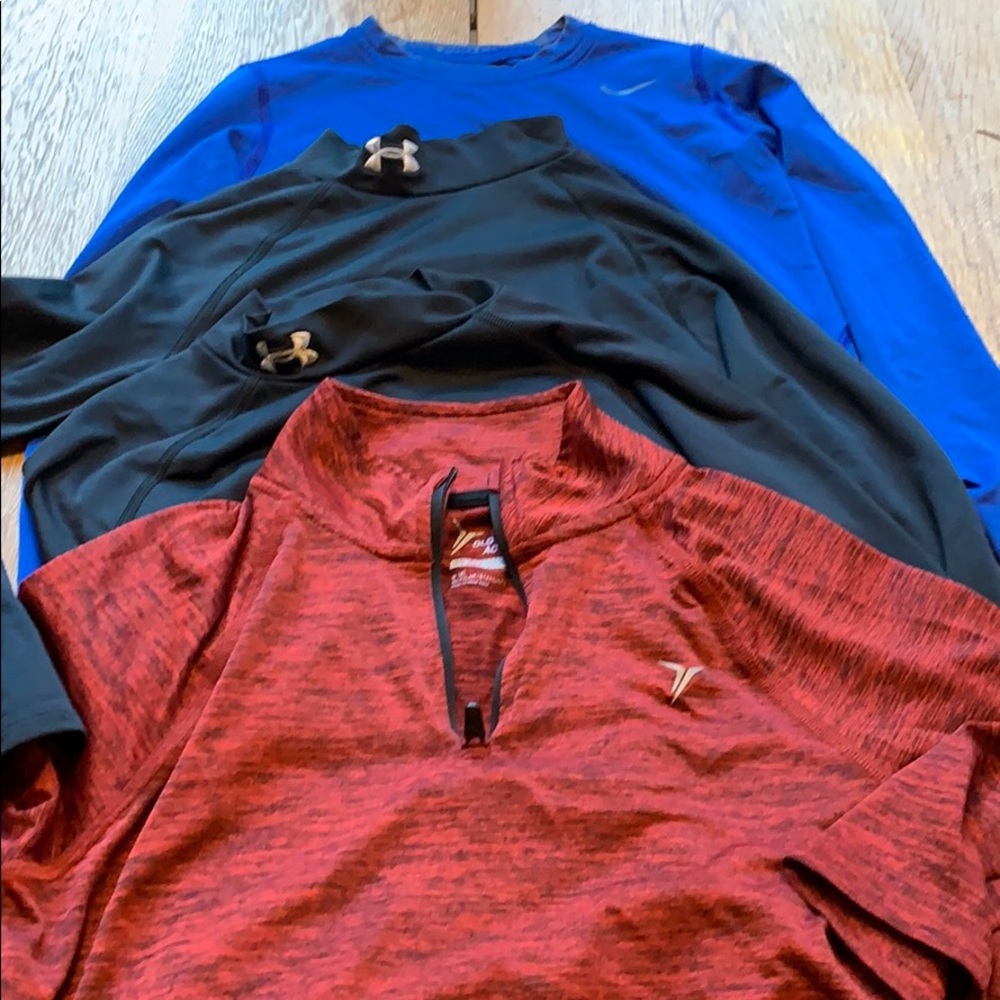4 boys shirts. Long sleeve, warm for winter